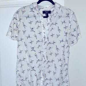 White Swan Buttoned Shirt